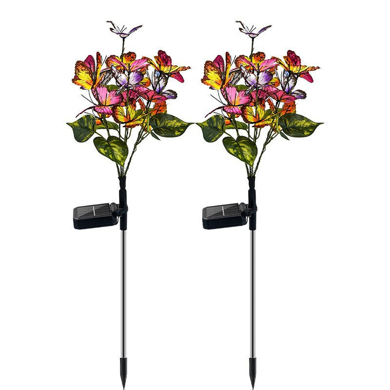 Solar Butterfly Flower Tree Garden Decorative Light
