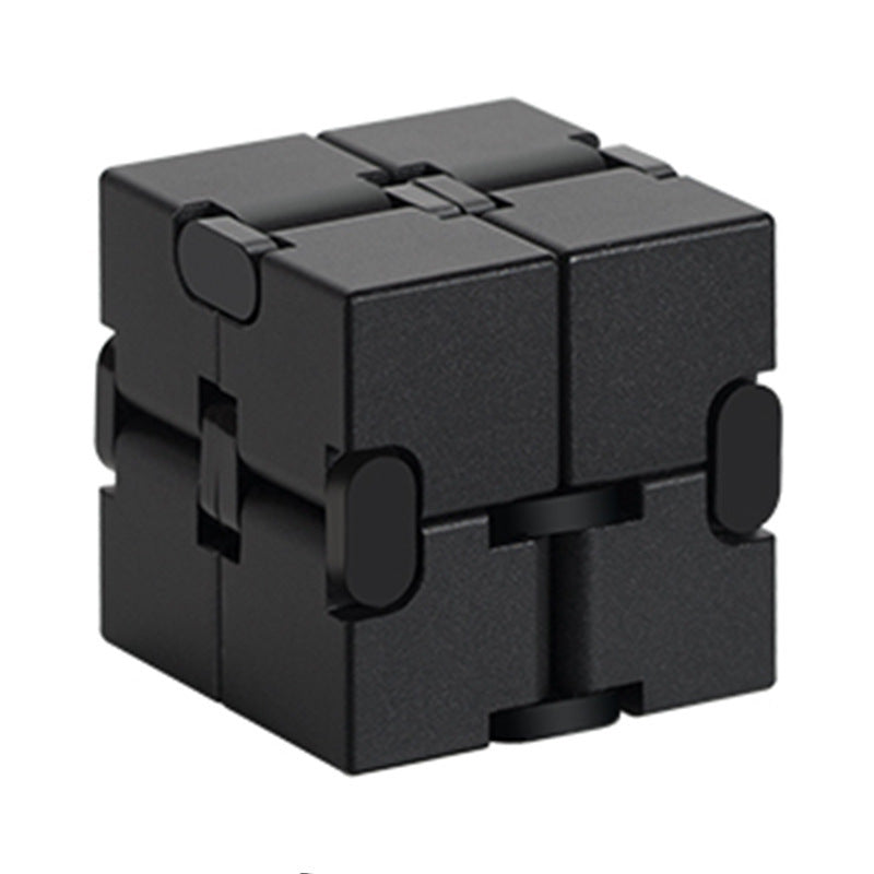 Cross-Border Wholesale Unlimited Rubik'S Cube, Ever-Changing Decompression Artifact, Decompression Toy, Adult Flipping Alloy Metal Finger Cube