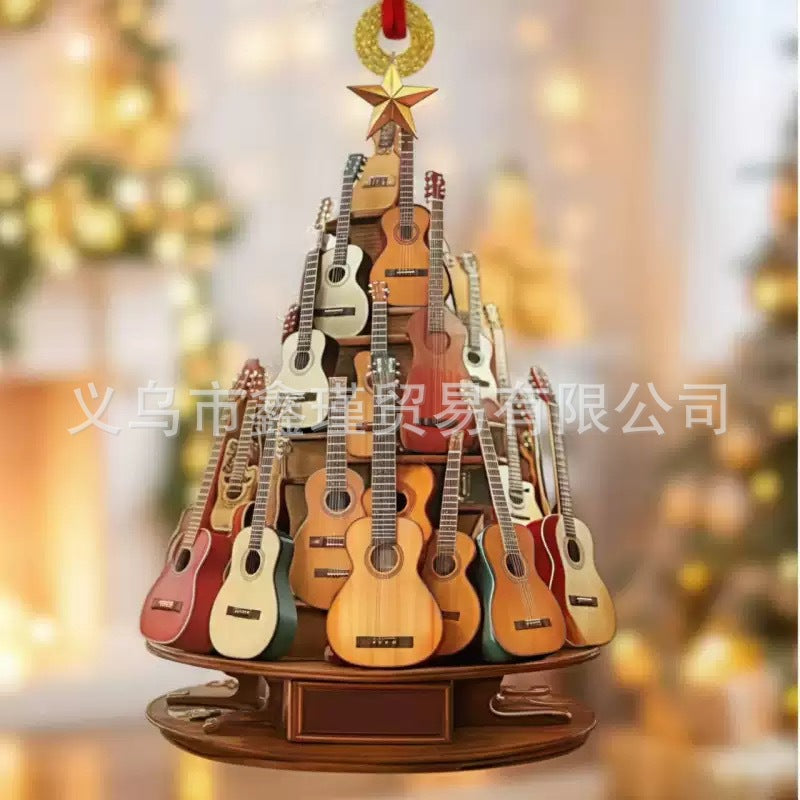Cross-Border New Products Creative Christmas Tree Car Pendants Christmas Acrylic Decoration Festival Home Decorations
