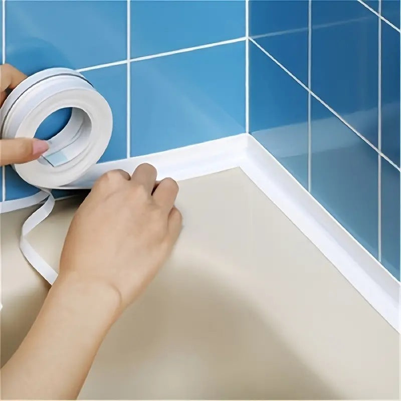 Self-adhesive tile gap strip