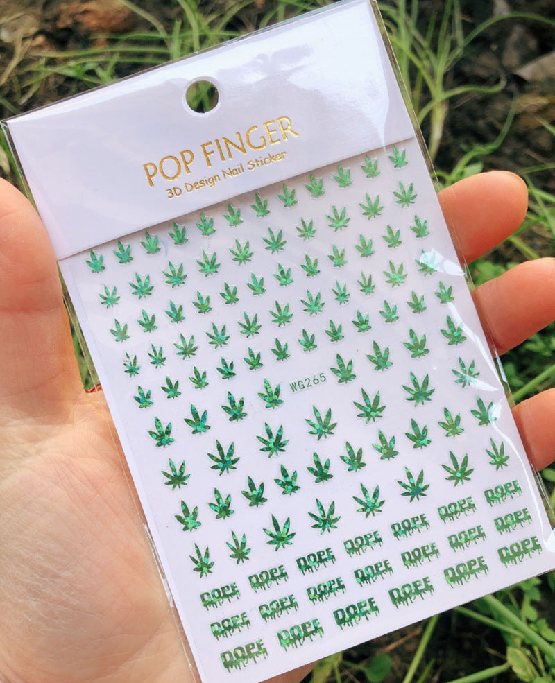 Maple Leaf Nail Decals — Colorful Maple Leaf Nail Stickers
