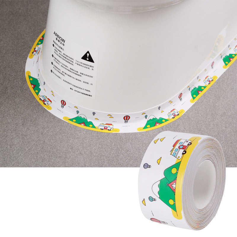 Self-adhesive tile gap strip