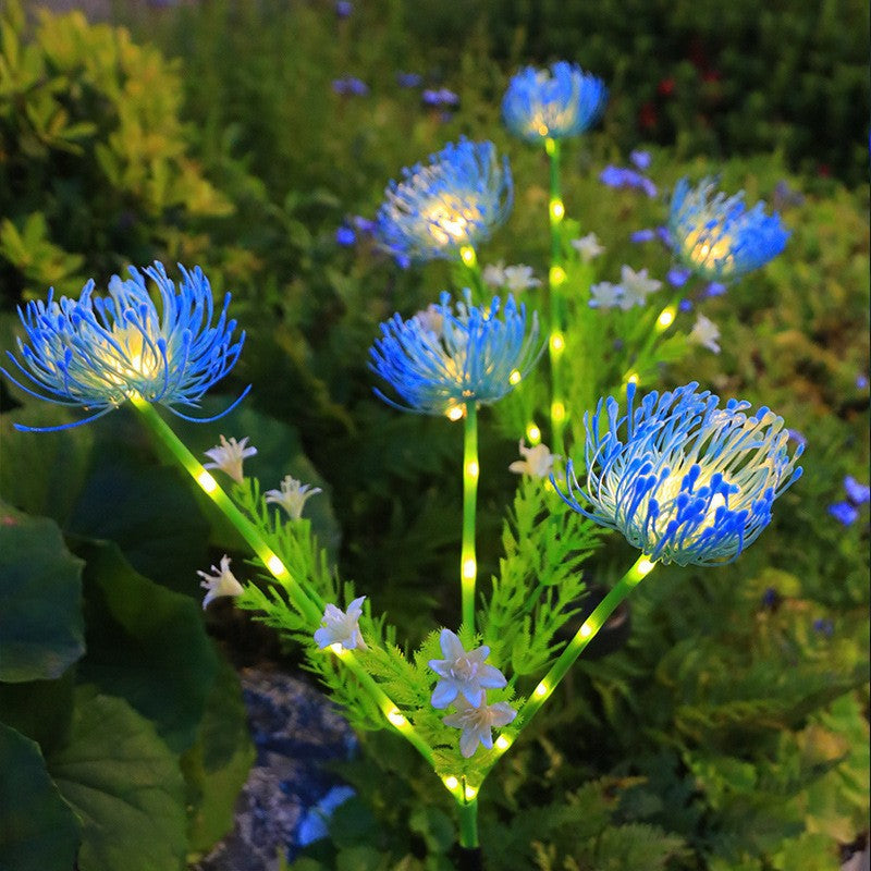 Solar powered flower lantern