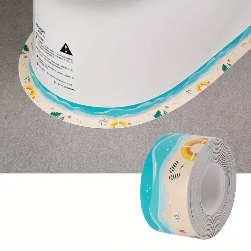 Self-adhesive tile gap strip