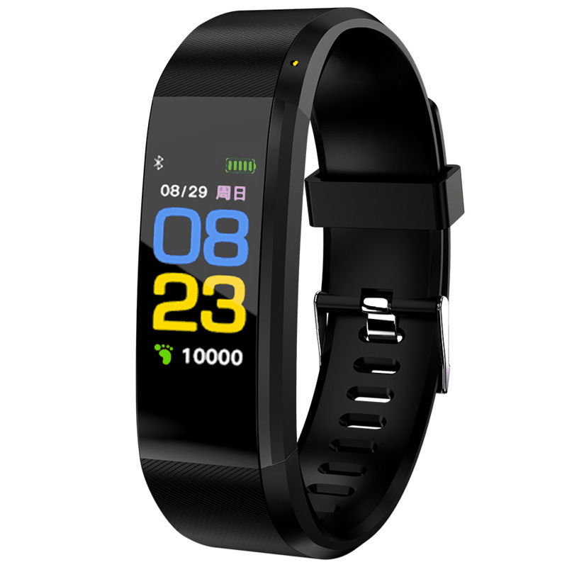 115Plus Color Screen Smart Bracelet Heart Rate Blood Pressure Sleep Health Waterproof Sports Pedometer Smart Watch