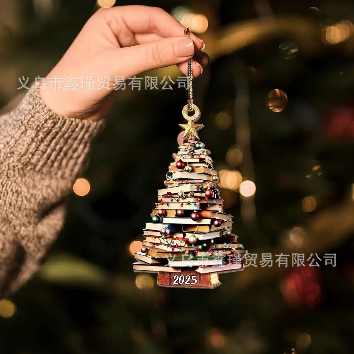 Cross-Border New Products Creative Christmas Tree Car Pendants Christmas Acrylic Decoration Festival Home Decorations