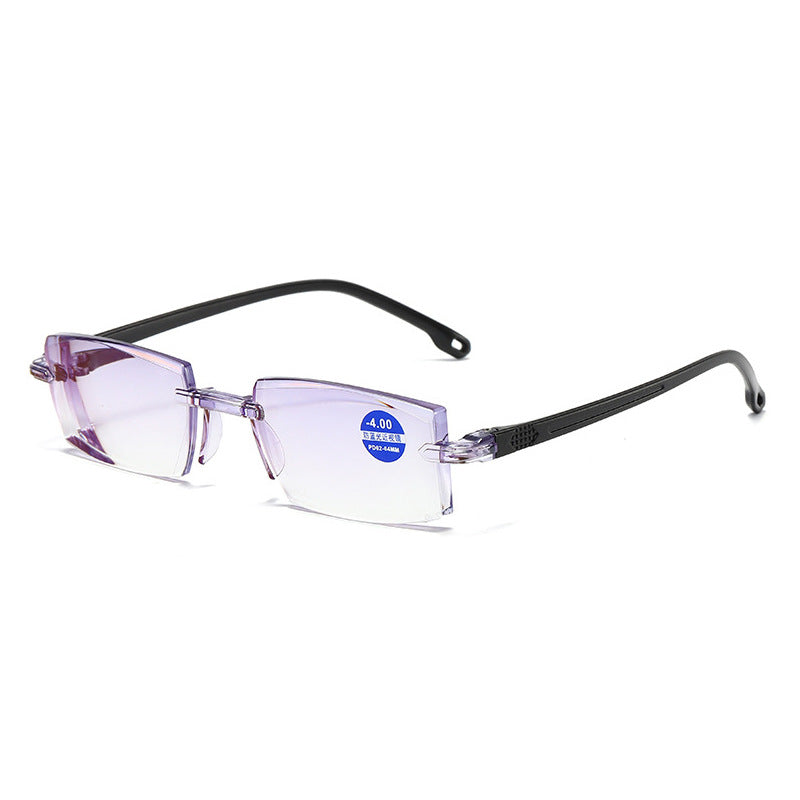New rimless anti-blue light ready-to-wear prescription glasses