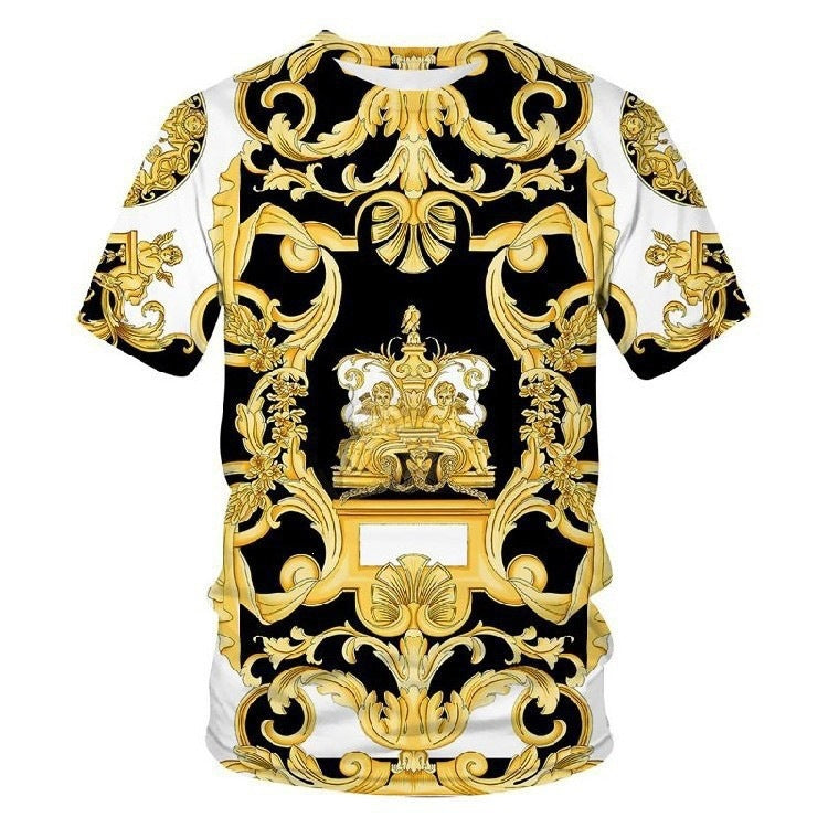 An All-New Noble Court Style: 3D Sculpted Gold Floral Carvings