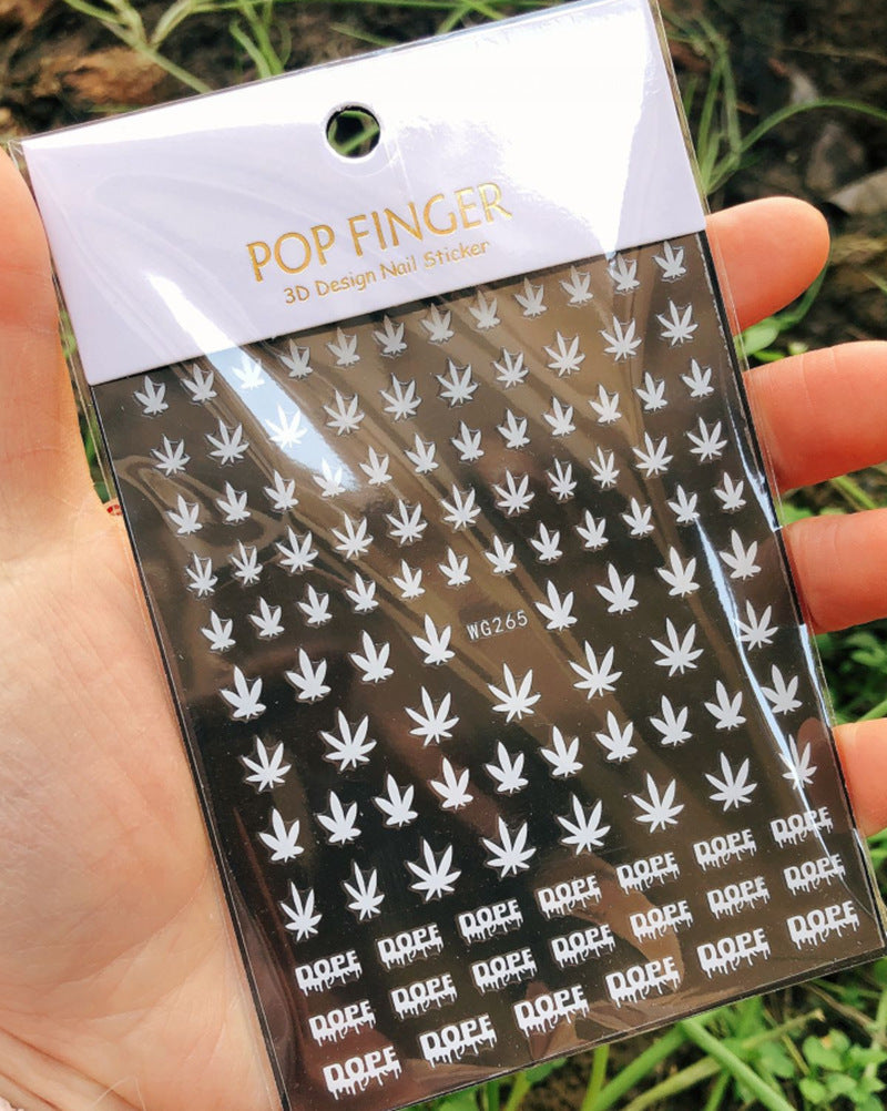 Maple Leaf Nail Decals — Colorful Maple Leaf Nail Stickers