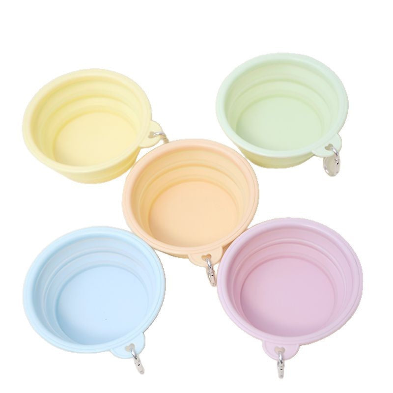 Collapsible Pet Bowl – Portable Outdoor Silicone Bowl