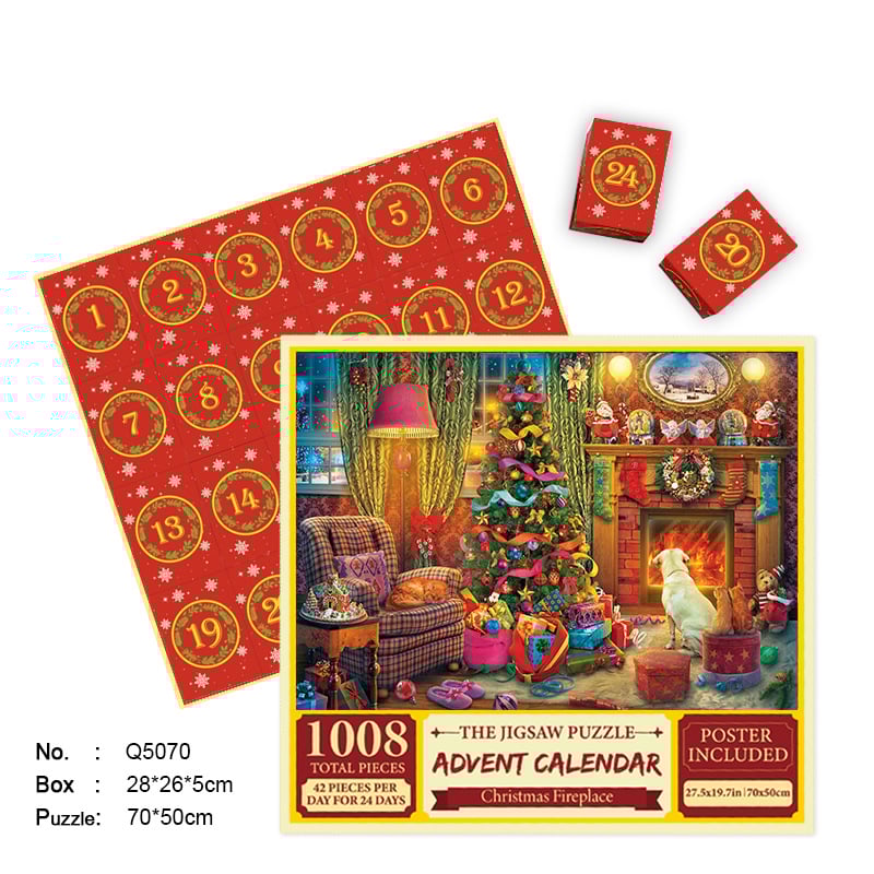 🎄Christmas Advent Calendar Jigsaw Puzzle 1000pcs🧩🎁(Buy 2 Free Shipping)