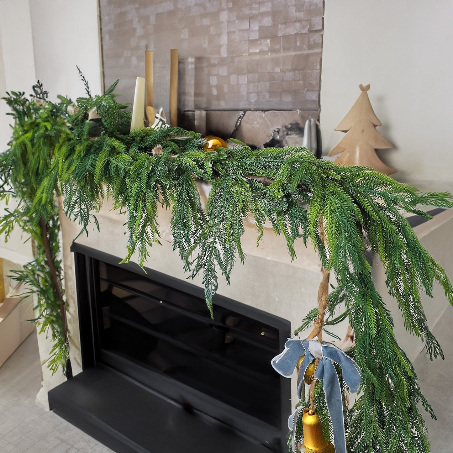 🎄Super popular🎄Christmas greenery Norfolk pine branches