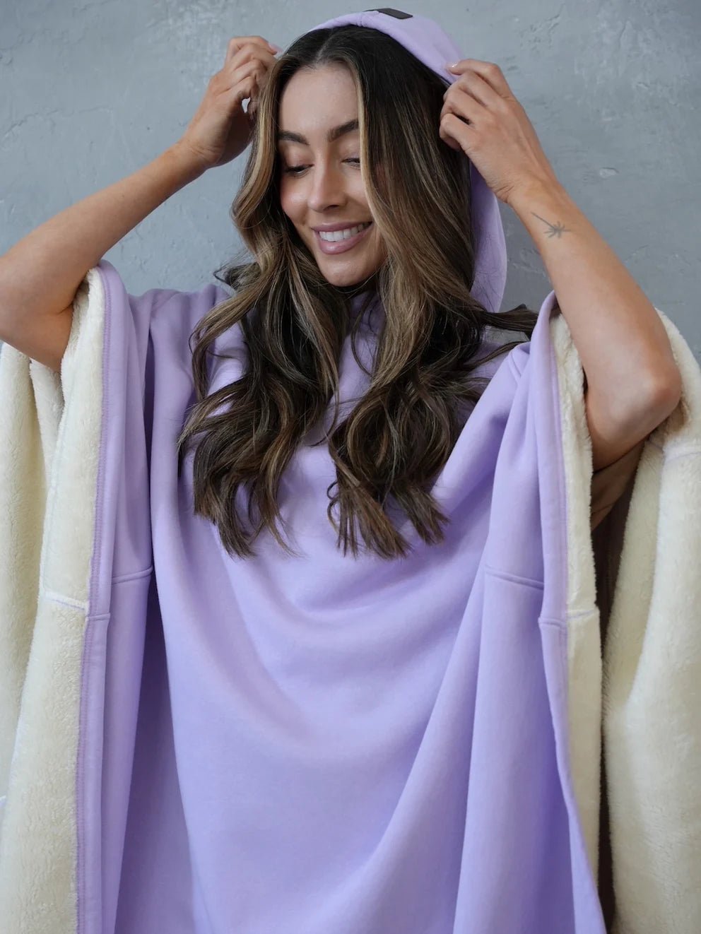 Loose Hooded Poncho Hoodie