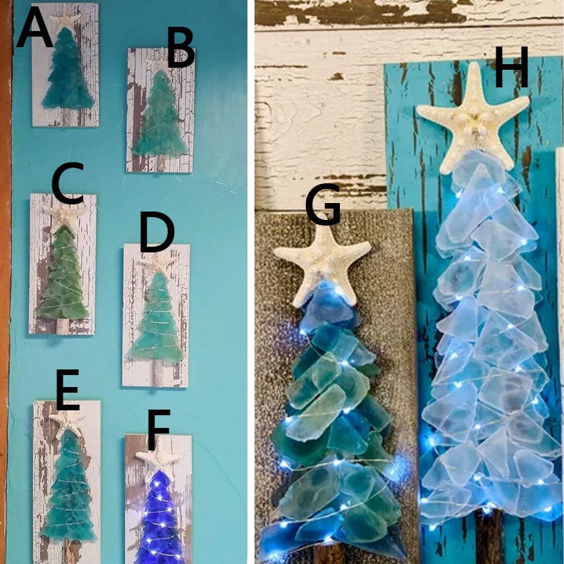 DIY Sea Glass Christmas Tree