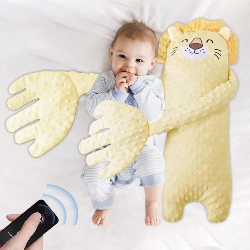 Soothing Bear Hug Baby Pillow with Remote Control