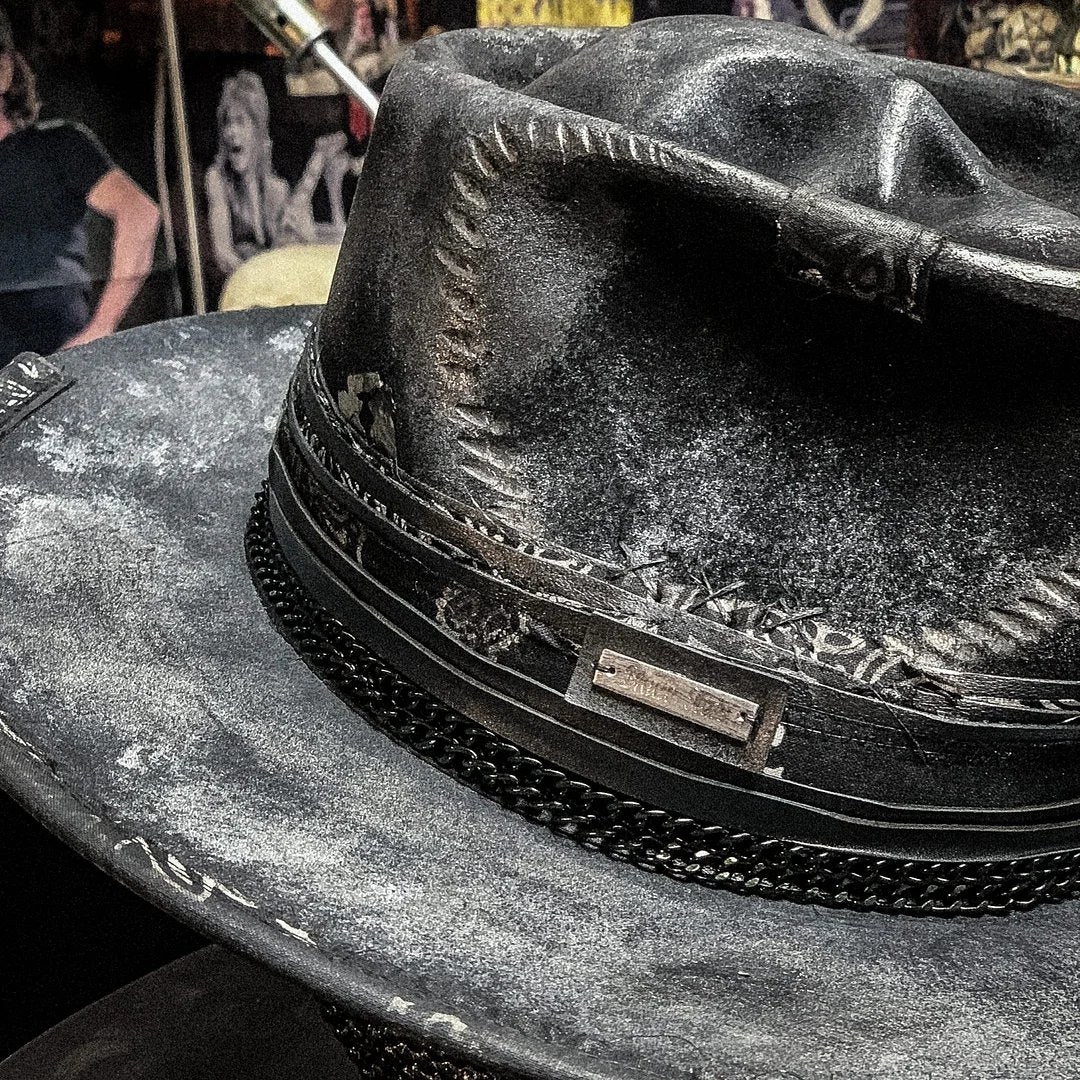 🔥Limited Time - Half Price Sale💀"Harvester of Sorrow" Handmade Skull Hat