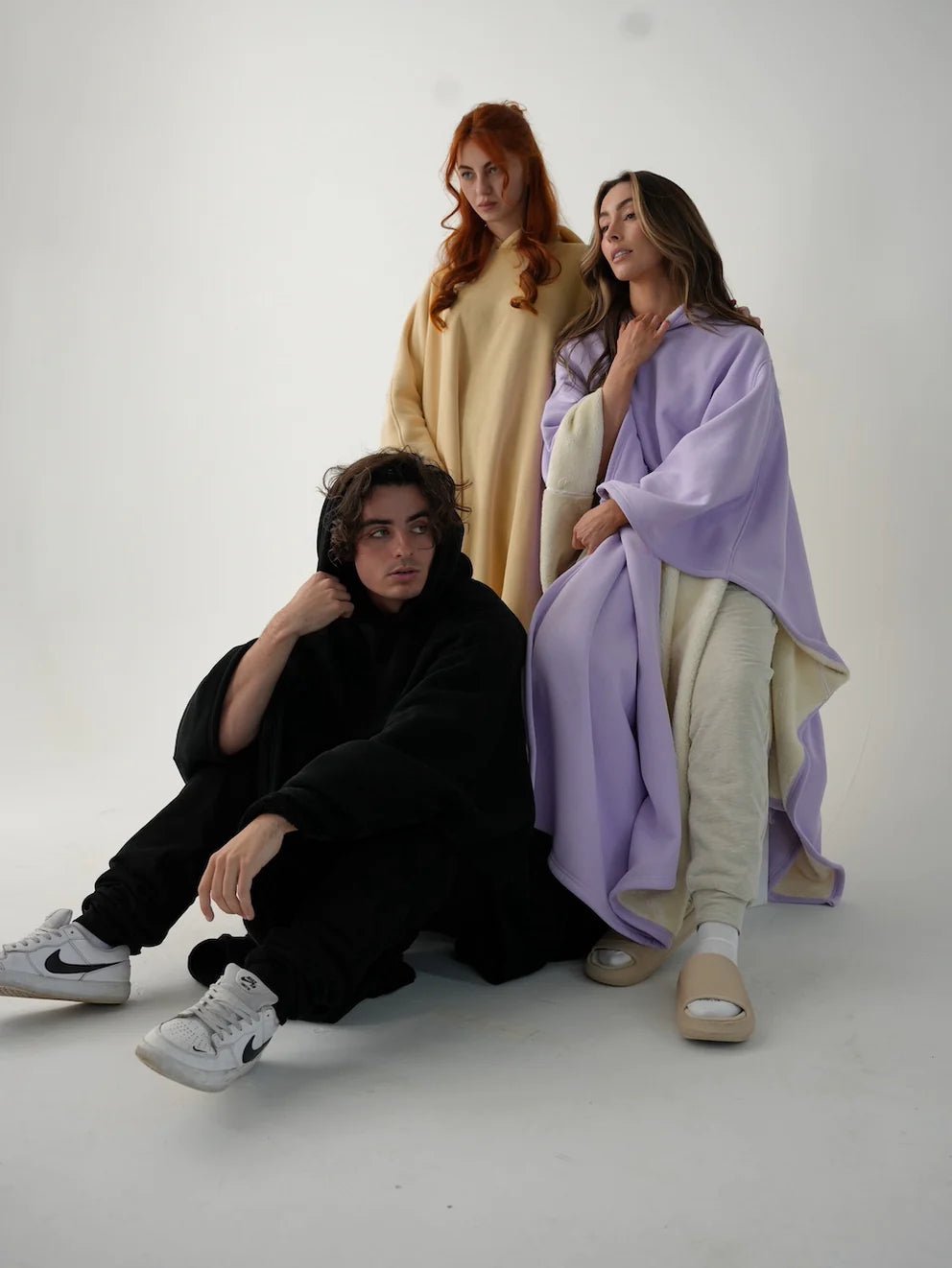Loose Hooded Poncho Hoodie