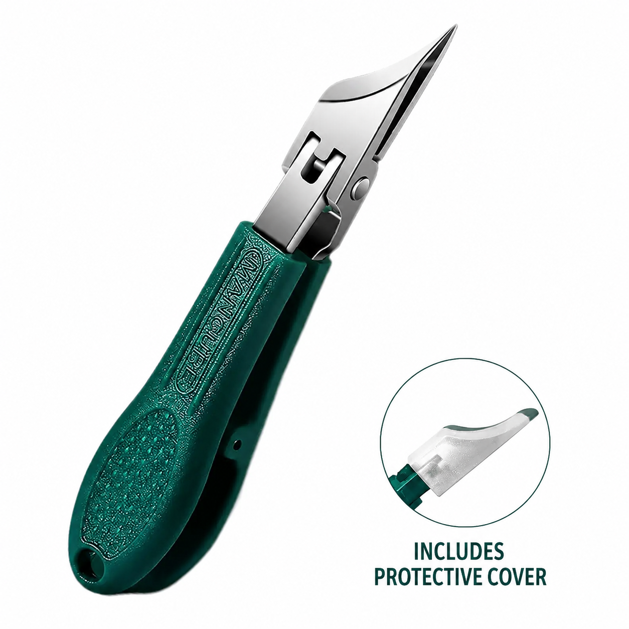 Ultra-sharp eagle-beak angled nail clippers
