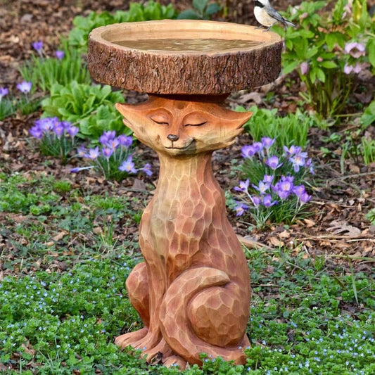 Fox Animal Resin Feeder