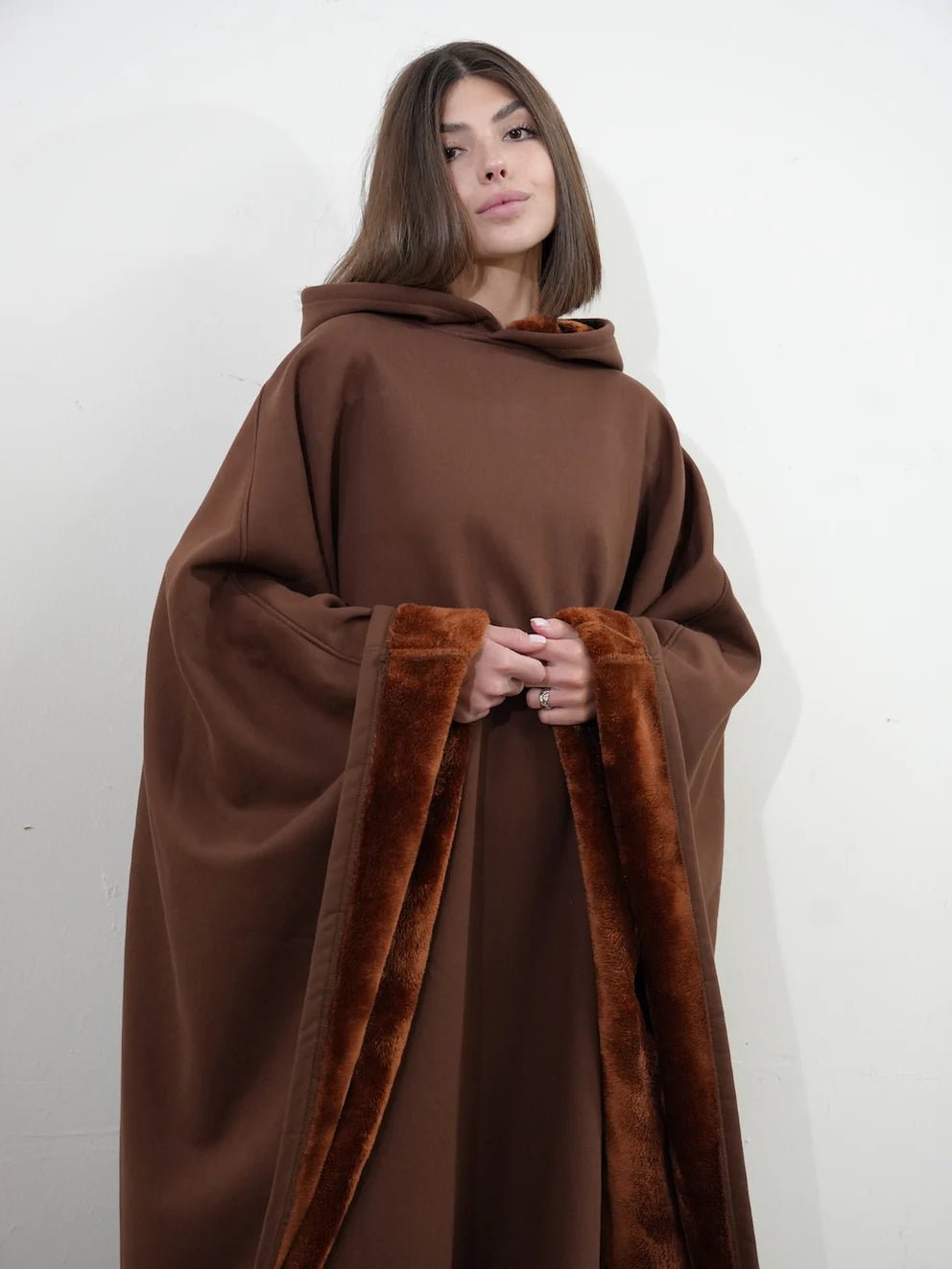 Loose Hooded Poncho Hoodie