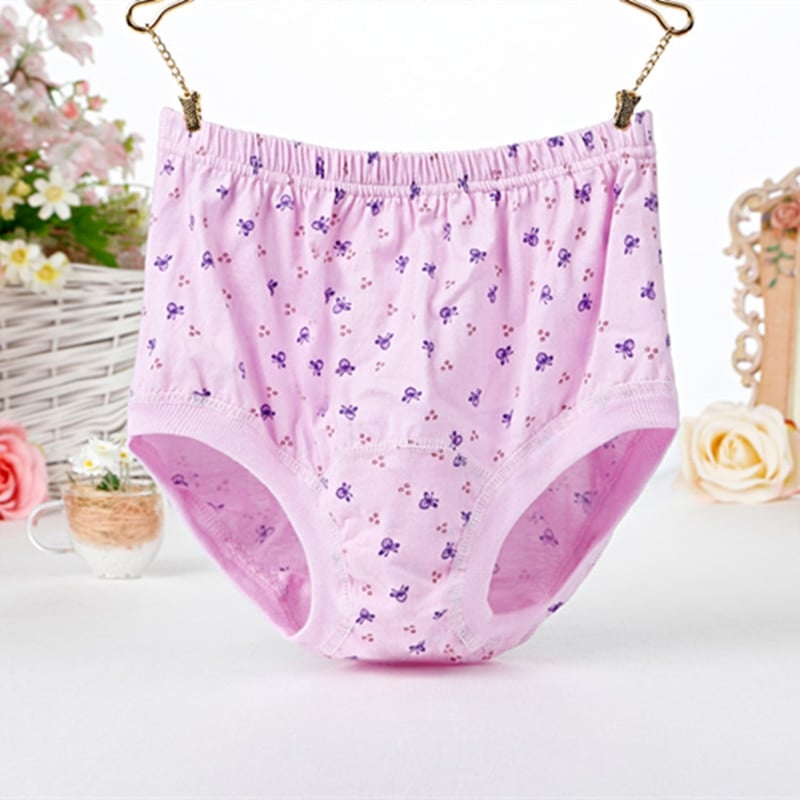 High-Waist Ladies Cotton Panties Plus Sizes💥