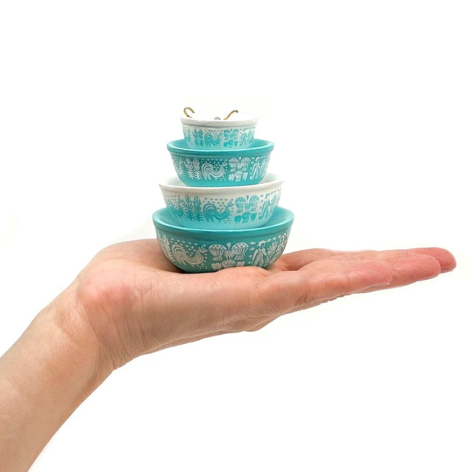 🎉🎅Miniature Pyrex-Inspired Mixing Bowls🎄