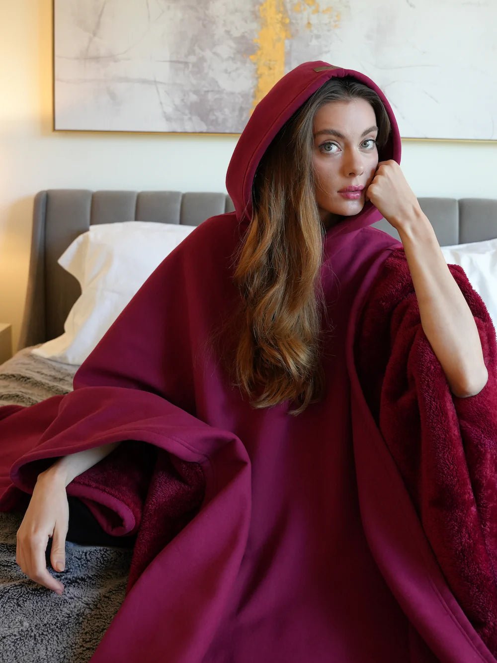 Loose Hooded Poncho Hoodie