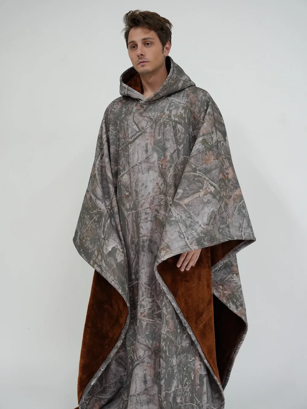 Loose Hooded Poncho Hoodie