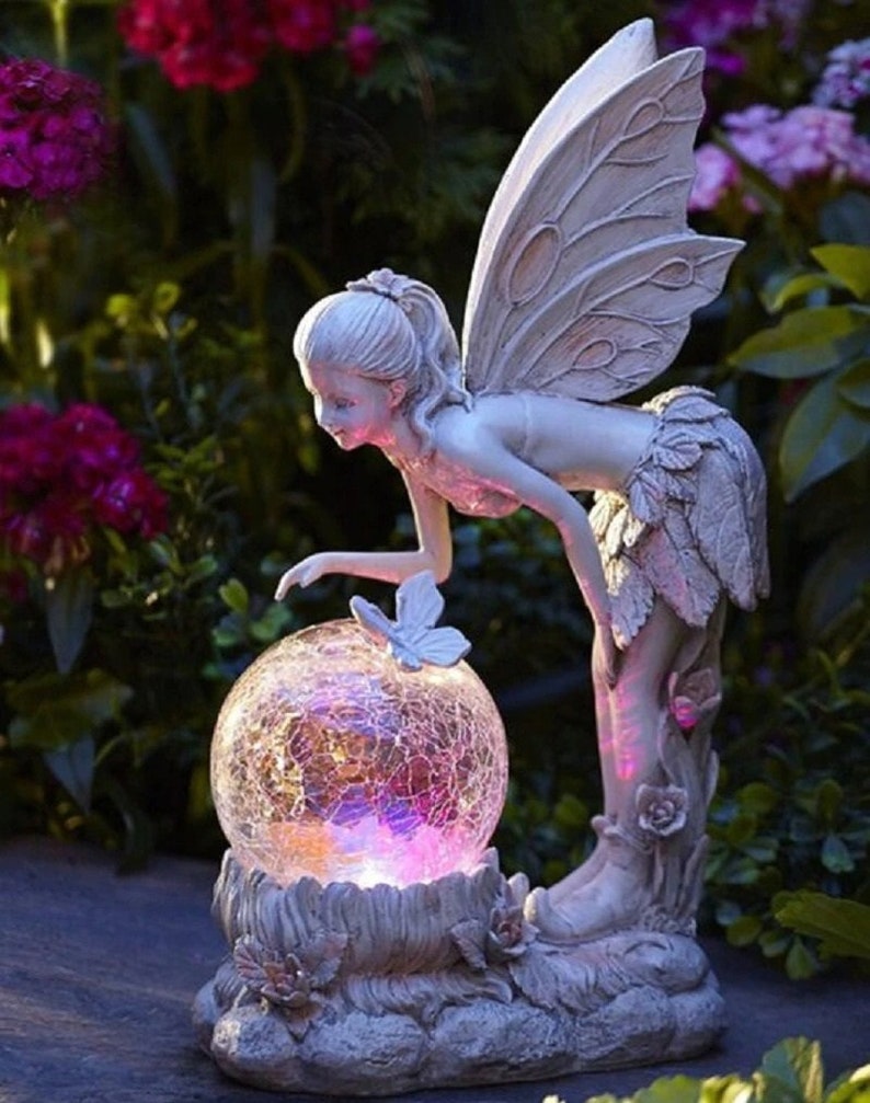 Garden Solar Decorative Fairy Statue
