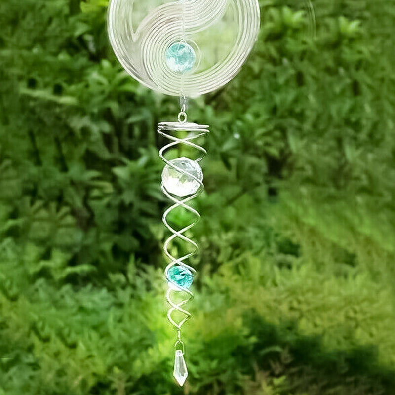 Decorative spiral wind chime pendant