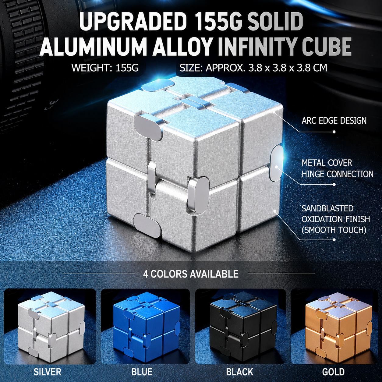 Infinite Flip Cube—A Versatile Stress-Relief Gadget