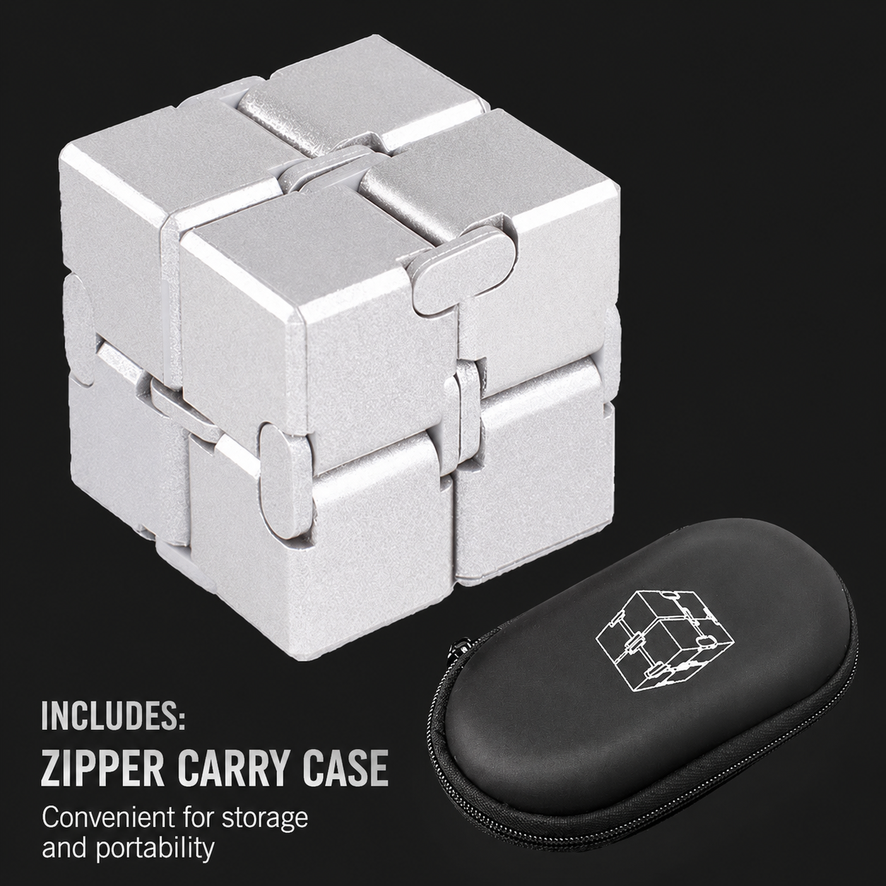Infinite Flip Cube—A Versatile Stress-Relief Gadget