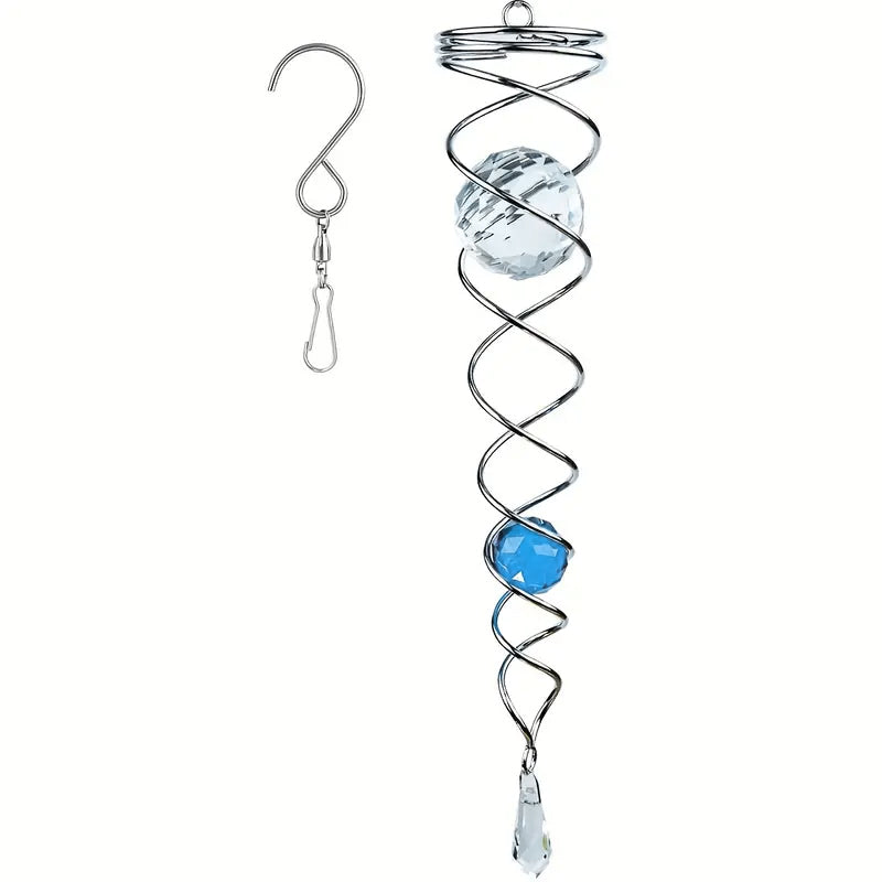 Decorative spiral wind chime pendant