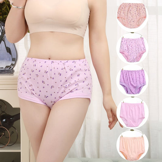 High-Waist Ladies Cotton Panties Plus Sizes💥