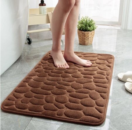Arrival Cobblestone Embossed Bathroom Bath Mat