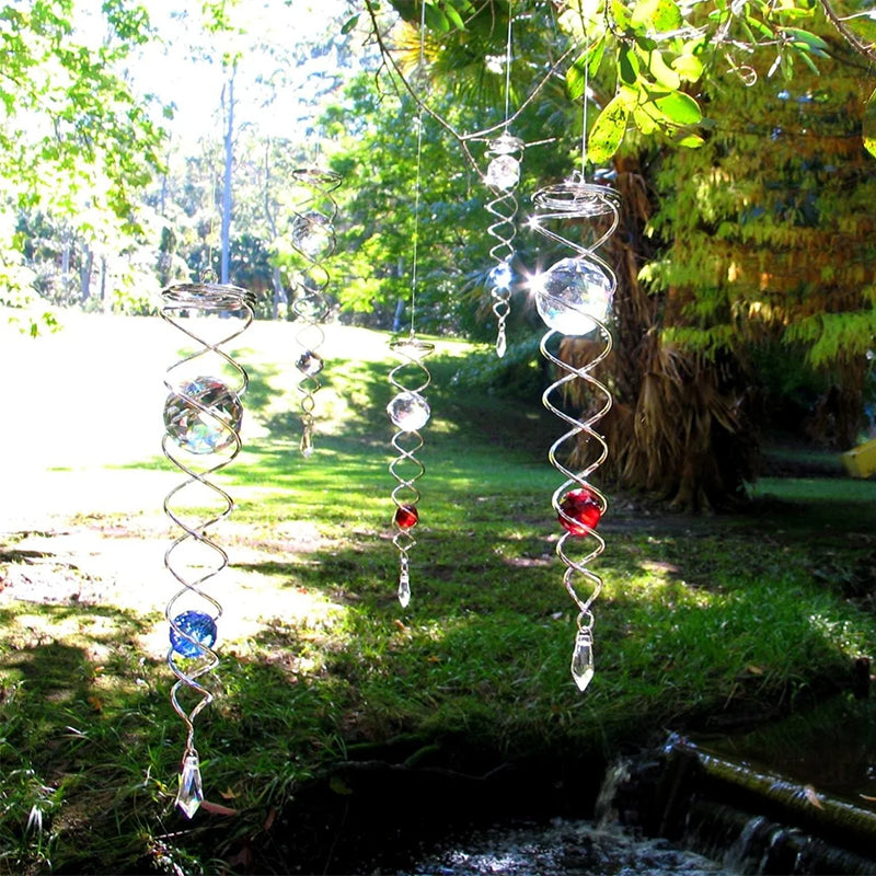 Decorative spiral wind chime pendant