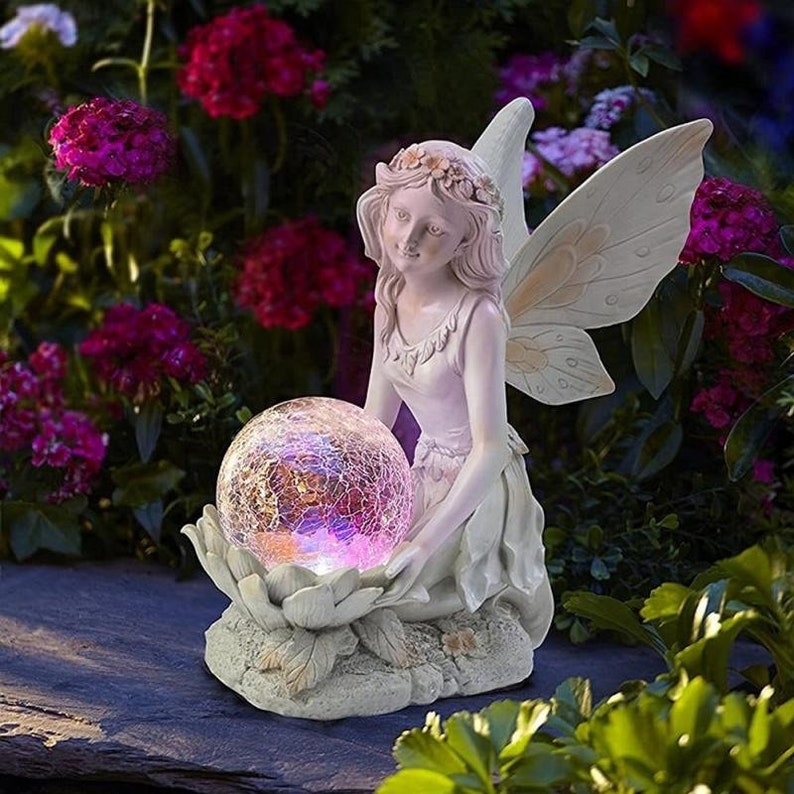 Garden Solar Decorative Fairy Statue