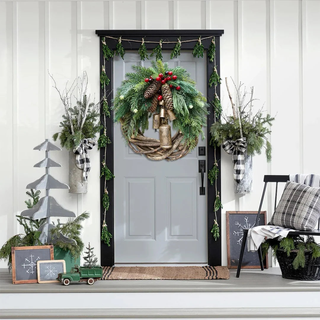 Limited time offer🔥Farmhouse Christmas Wreath Boho Wreath Holiday Wreath