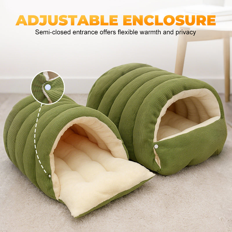 🐶😸Warmth Cozy Comfort  Plush Pet Cave